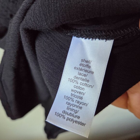 NWT MAURICES BLACK LACED CAMI TANK SIZE SMALL/MED - Picture 9 of 11